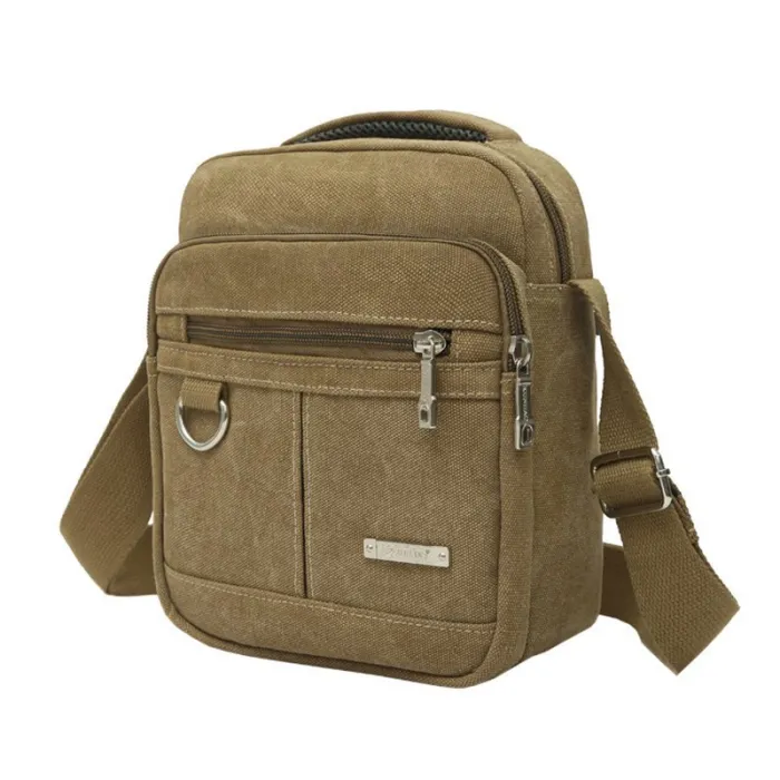 Schulter / Crossbody kleine Tasche - Leinwand
