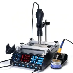 853AAA - digital soldering station - adjustable hot air bracket - quick heatingSoldering