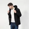 USB - beheizte Wärmejacke mit Kapuze / Reißverschluss - wasserdicht