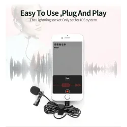 YC-LM10 II - 1.5m - 3m - 6m - professional microphone Lavalier - cable for iPhoneMicrophones