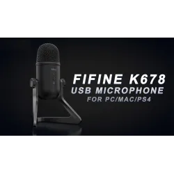 K678 - USB professionelles Mikrofon - Aufnahme - Streaming - Spiele - für PC / Mac / PS4