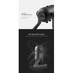 K678 - USB professionelles Mikrofon - Aufnahme - Streaming - Spiele - für PC / Mac / PS4