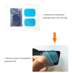Hydrogel abdominal stickers - replacement patches for slimming / massage belts - 50 piecesFitness