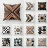 Wood / ethnic tribal pattern - cushion cover - polyester - 45 * 45cmCushion covers