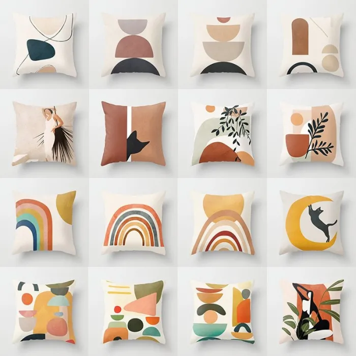 Printed abstrakt design - Kissenbezug - Polyester - 40 * 40cm - 45 * 45cm