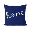 Marineblau geometrische - Kissenbezug - Polyester - 45 * 45cm