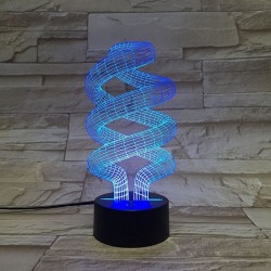 3D Spirallampe - Touch Control - RGB - LED - USB - Nachtlampe