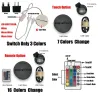 3D alien's head - touch control - RGB - LED - USB - Nachtlampe