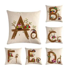 Kinder alphabet - Kissenbezug - Baumwolle - 45 * 45cm