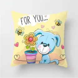Bär - Frosch - Affe - Kissenbezug - Baumwolle - 45 * 45cm