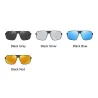 Retro / Steampunk Sonnenbrille - mit Seitenschilden - UV400 - unisex