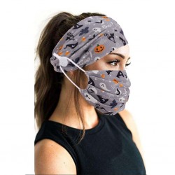 Mouth / face protective mask - with a headband - reusable - cotton