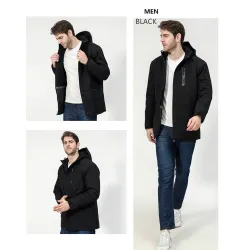 USB - heated thermal jacket with hood / zippers - waterproofJackets