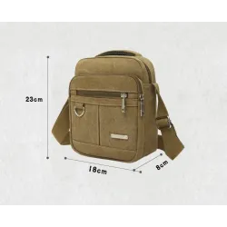 Schulter / Crossbody kleine Tasche - Leinwand