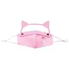 Mouth / face protective mask - detachable eye shield with cat ears - reusable - for kidsMouth masks