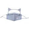 Mouth / face protective mask - detachable eye shield with cat ears - reusable - for kidsMouth masks