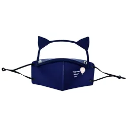 Mouth / face protective mask - detachable eye shield with cat ears - reusable - for kidsMouth masks