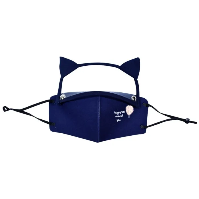 Mouth / face protective mask - detachable eye shield with cat ears - reusable - for kidsMouth masks