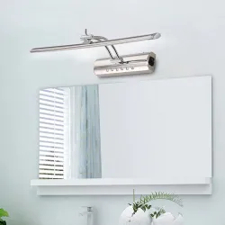 Modern bathroom mirror light with switch - LED lamp - stainless steel - waterproof - 220V - 7W - 9WWall lights