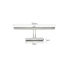 Modern bathroom mirror light with switch - LED lamp - stainless steel - waterproof - 220V - 7W - 9WWall lights