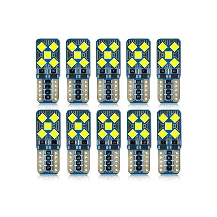 T10 W5W - LED Lampen - Autoleuchte - 12V - 10 Stück