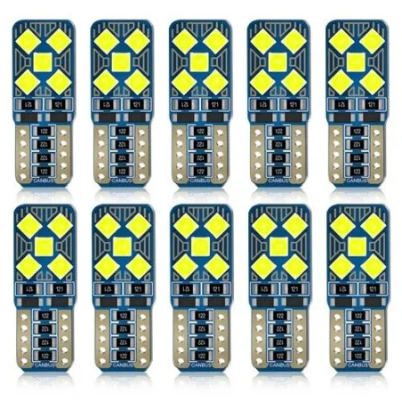 T10 W5W - LED Lampen - Autoleuchte - 12V - 10 Stück