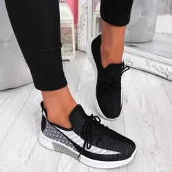 Mesh Sports Sneakers - bequeme Laufschuhe
