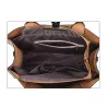 Modische Lederhandtasche - Umhängetasche - kleine Clutch - Hanf-Logo - 3-teiliges Set