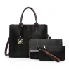 Leder Umhängetasche - Umhängetasche - kleine Clutch - 3 Stück Set