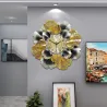 Ginkgo leaf - luxurious wall clock - quartz - 60cmClocks