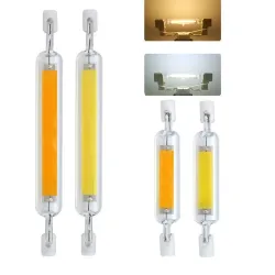 R7S - AC 110V - 220V - 230V - 6W - 12W - 20W - LED - COB Halogenlampe - Glasröhre - 10 Stück