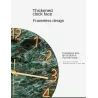 Modische Glaswanduhr - Quarz - kreatives Marmor-Design
