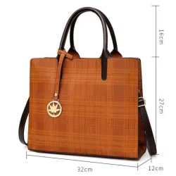 Leder Umhängetasche - Umhängetasche - kleine Clutch - 3 Stück Set