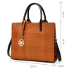 Leder Umhängetasche - Umhängetasche - kleine Clutch - 3 Stück Set