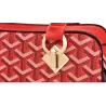 Lederhandtasche - Umhängetasche - kleine Clutch - geometrisches Design - 3-teiliges Set