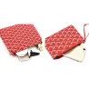 Lederhandtasche - Umhängetasche - kleine Clutch - geometrisches Design - 3-teiliges Set