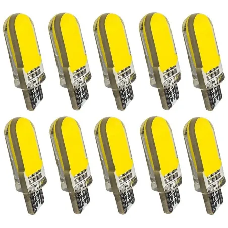 T10 - W5W - Silikongehäuse - COB LED-Lampen - 10 Stück