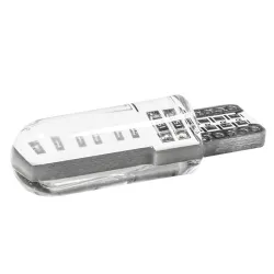 T10 - W5W - silicone case - COB LED bulbs - 10 piecesT10