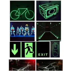 3M - luminous glowing in dark tape - night vision - self-adhesive - 10 - 12 - 15mmAdhesives & Tapes