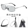 Photochrome Metallsonnenbrille - polarisiert - Tag / Nacht fahren - UV 400