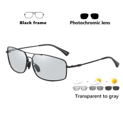 Photochrome Metallsonnenbrille - polarisiert - Tag / Nacht fahren - UV 400