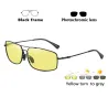 Photochrome Metallsonnenbrille - polarisiert - Tag / Nacht fahren - UV 400