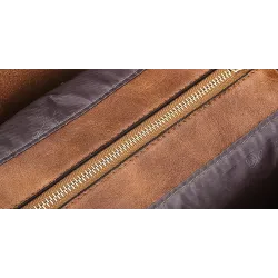 Modische Lederhandtasche - Umhängetasche - kleine Clutch - Hanf-Logo - 3-teiliges Set