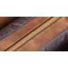 Modische Lederhandtasche - Umhängetasche - kleine Clutch - Hanf-Logo - 3-teiliges Set