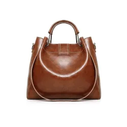 Elegante Lederhandtasche - Umhängetasche - kleine Handtasche - 3-teiliges Set