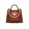 Elegante Lederhandtasche - Umhängetasche - kleine Handtasche - 3-teiliges Set
