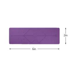 Yoga mat with position lines - gym - pilates - fitness - non-slip sport matEquipment