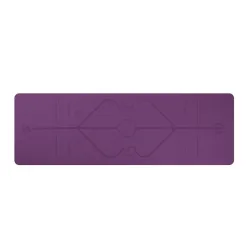 Yogamatte mit Positionslinien - Fitnessstudio - Pilates - Fitness - rutschfeste Sportmatte