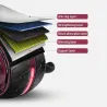 ABS roller - wheel - abdominal muscle trainer - knees matEquipment