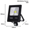 10W - 30W - 50W - 220V - LED-Scheinwerfer - wasserdichter Reflektor - Bewegungssensor